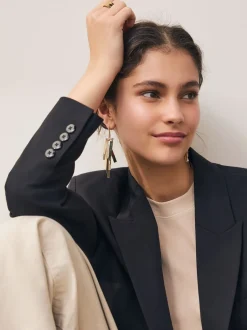 Sieraden|Next Goudkleurig - Fan Cascade Statement Earrings