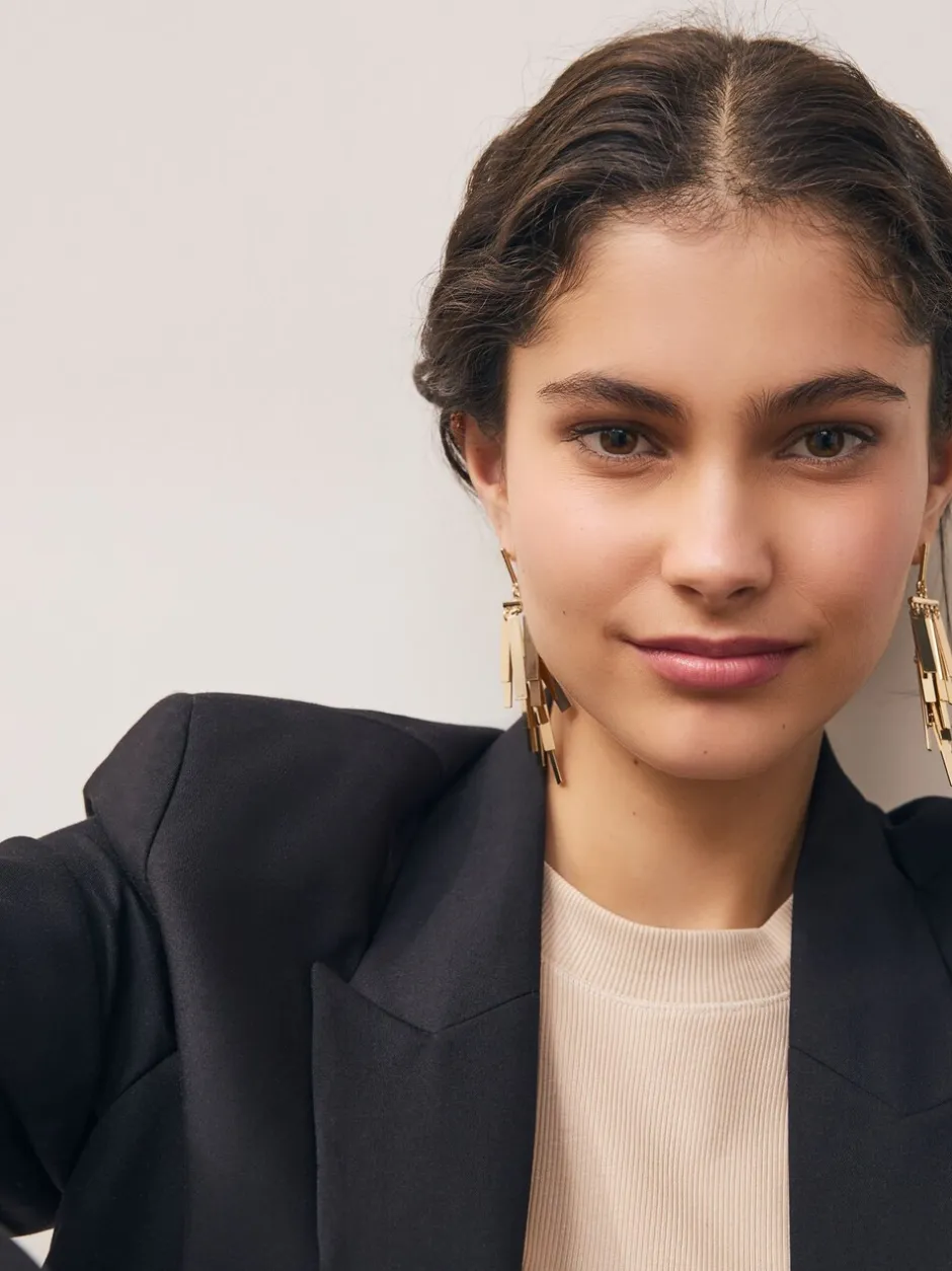 Sieraden|Next Goudkleurig - Fan Cascade Statement Earrings