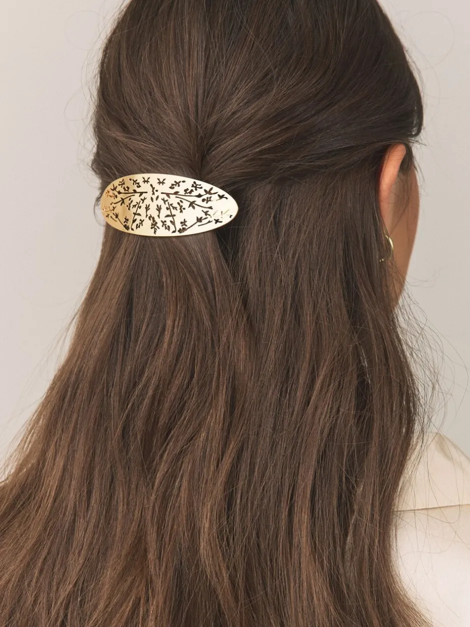 Haaraccessoires*Next Goudkleurig - Floral Detail Hair Barrette