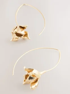 Sieraden*Next Goudkleurig - Flower Pull Through Earrings