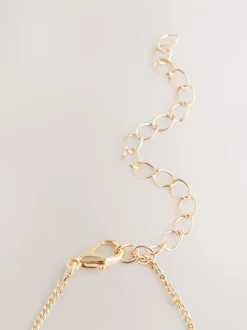 Sieraden|Next Goudkleurig - Ketting met bloemenhanger