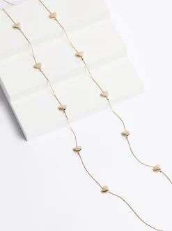 Sieraden|Next - Lange draadketting met hartje Goudkleurig