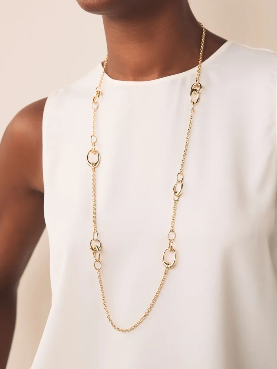 Sieraden*Next - Lange schakelketting Goudkleurig