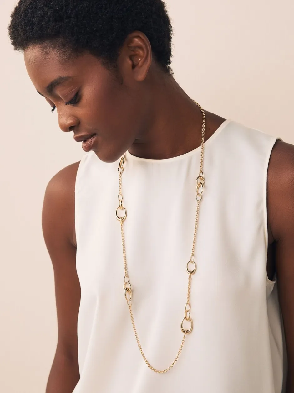 Sieraden*Next - Lange schakelketting Goudkleurig