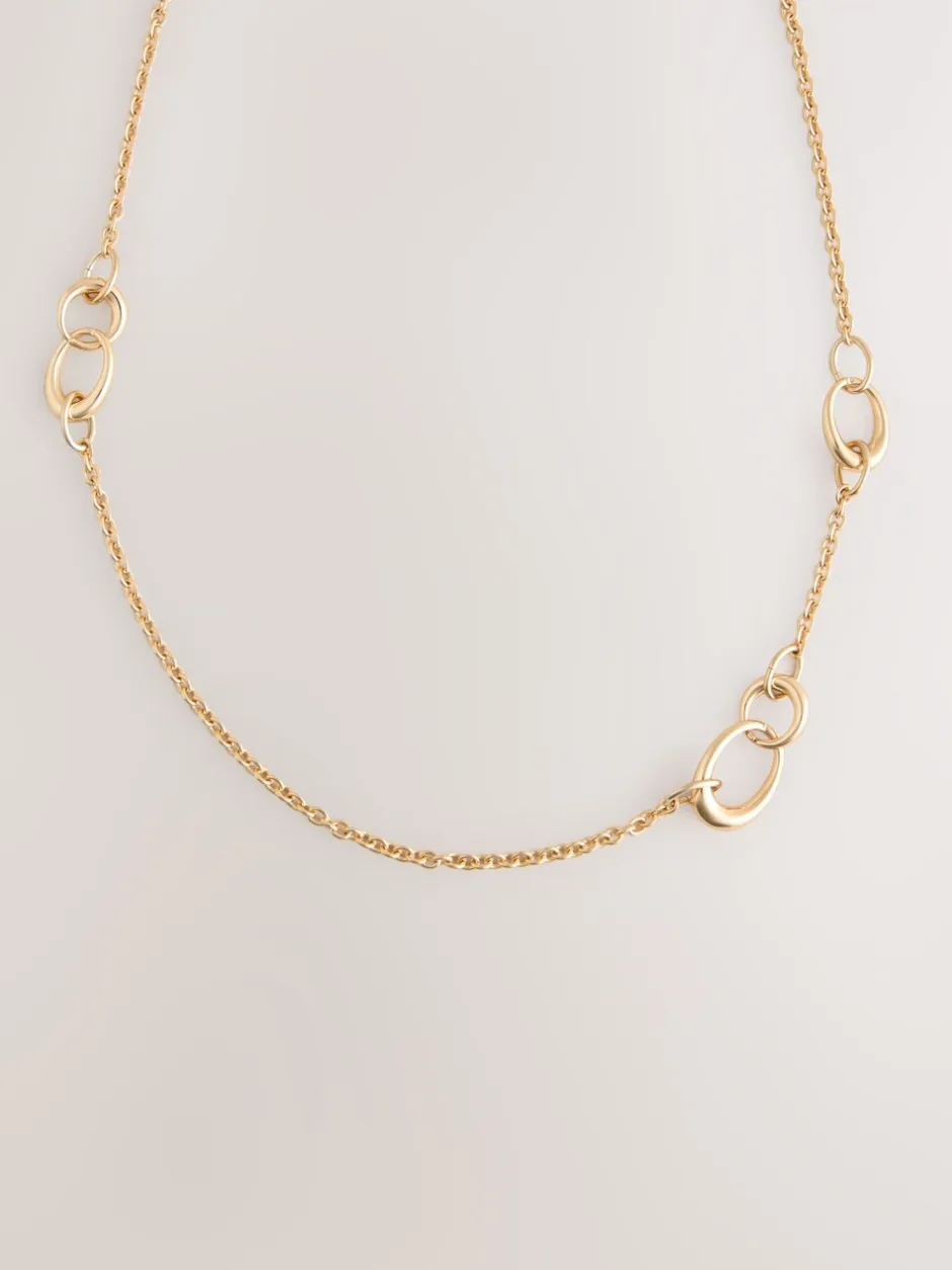 Sieraden*Next - Lange schakelketting Goudkleurig