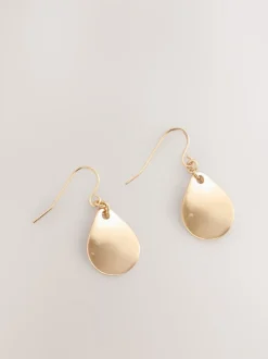Sieraden|Next - Oorhangers met bloemblad Goudkleurig