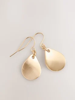 Sieraden|Next - Oorhangers met bloemblad Goudkleurig