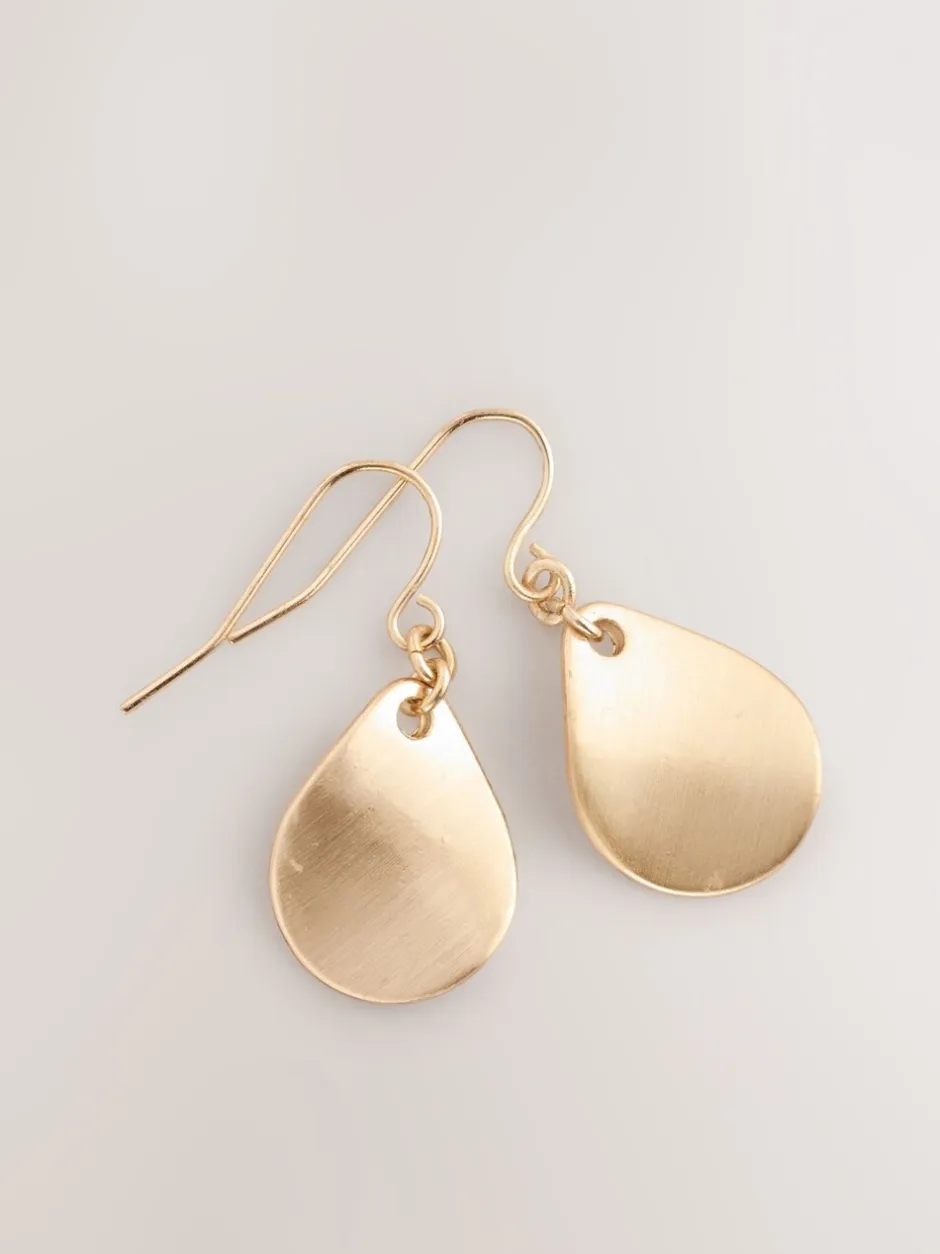 Sieraden|Next - Oorhangers met bloemblad Goudkleurig