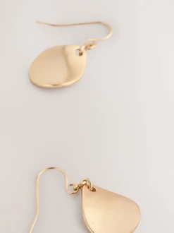 Sieraden|Next - Oorhangers met bloemblad Goudkleurig