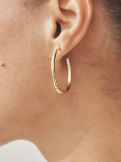 Sieraden|Next Goudkleurig - Oorringen met glitterdetail