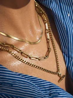 Sieraden*Next Goudkleurig - Roestvrijstalen T-bar-ketting