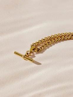 Sieraden*Next Goudkleurig - Roestvrijstalen T-bar-ketting