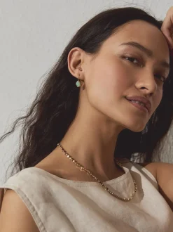 Sieraden|Next Goudkleurig - Stone Detail Earrings