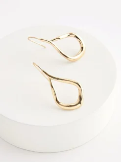 Sieraden|Next - Traanvormige oorringen Goudkleurig