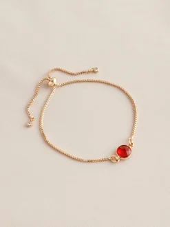 Sieraden|Next Goudkleurig - Trekarmband met geboortesteen