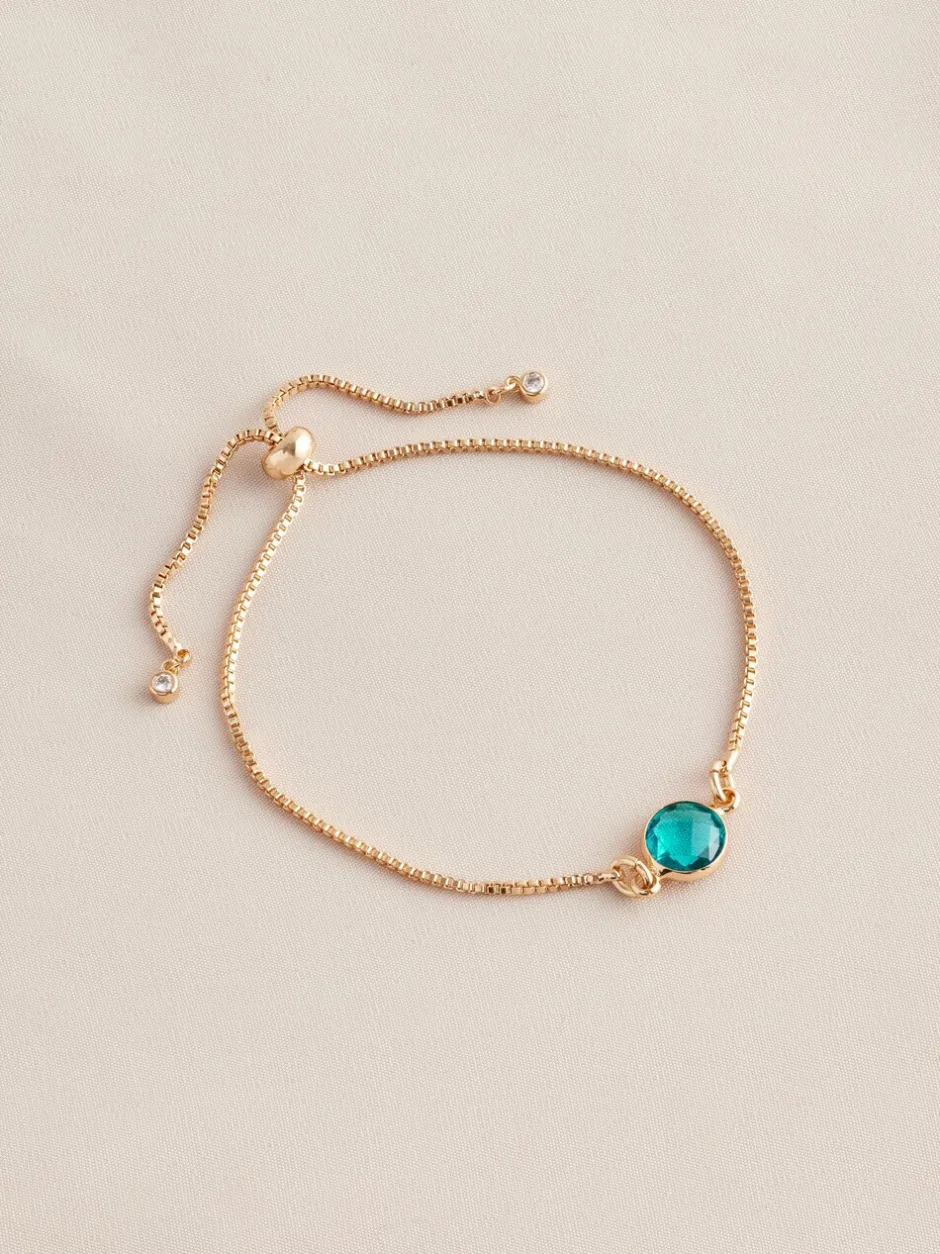 Sieraden|Next Goudkleurig - Trekarmband met geboortesteen