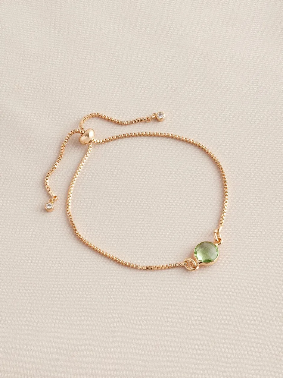 Sieraden|Next Goudkleurig - Trekarmband met geboortesteen