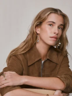 Sieraden*Next Goudkleurig - Wrapped Charm Drop Hoop Earrings