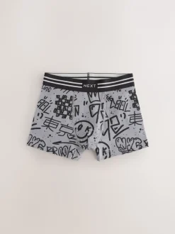 Ondergoed|Next Grafitti doodshoofd print - Verpakking van 5 trunks (3-16jr)