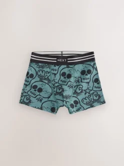 Ondergoed|Next Grafitti doodshoofd print - Verpakking van 5 trunks (3-16jr)