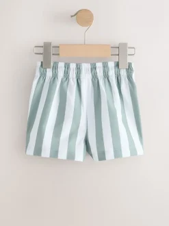 Badkleding|Badkleding*Next - Zwemshort met print (3 mnd-7 jr) Green and White Stripe