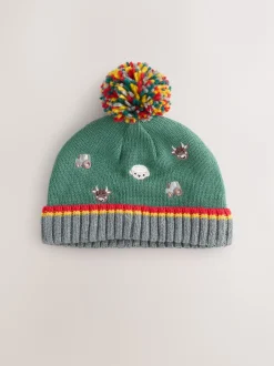 Mutsjes En Antikrabwantjes|Mutsen, Handschoenen En Sjaals*Next - Baby Hamish and Friends Knitted Hat (0mths-2yrs) Green Farmyard