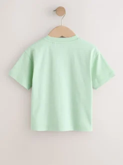 T-Shirts|Tops|Next Green Watercolour Farm - Short Sleeve Graphic T-Shirts 3 Pack (3mths-7yrs)