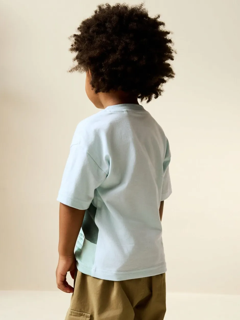 Tops|T-Shirts*Next Green/Blue Farm - T-shirt met korte mouwen en applicatie (3 mnd - 7 jr)