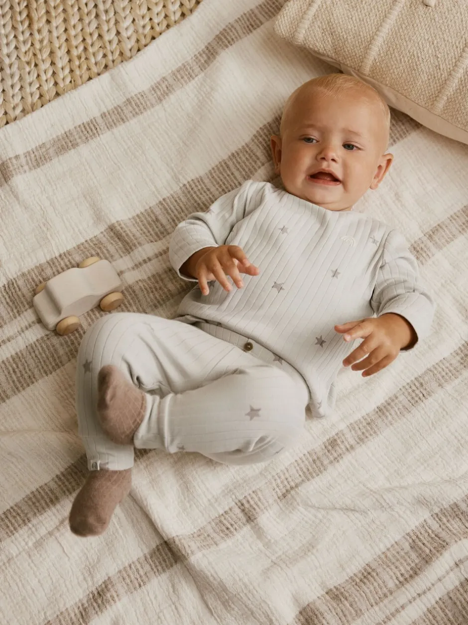 Tops|Sets En Outfits|Next Grey Big Smiles - Baby Top and Leggings Set (0mths-2yrs) (0mths-2yrs)