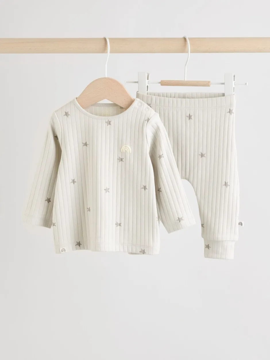 Tops|Sets En Outfits|Next Grey Big Smiles - Baby Top and Leggings Set (0mths-2yrs) (0mths-2yrs)
