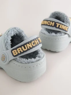 Pantoffels|Next - Pantoffelklompen Grey Brunch