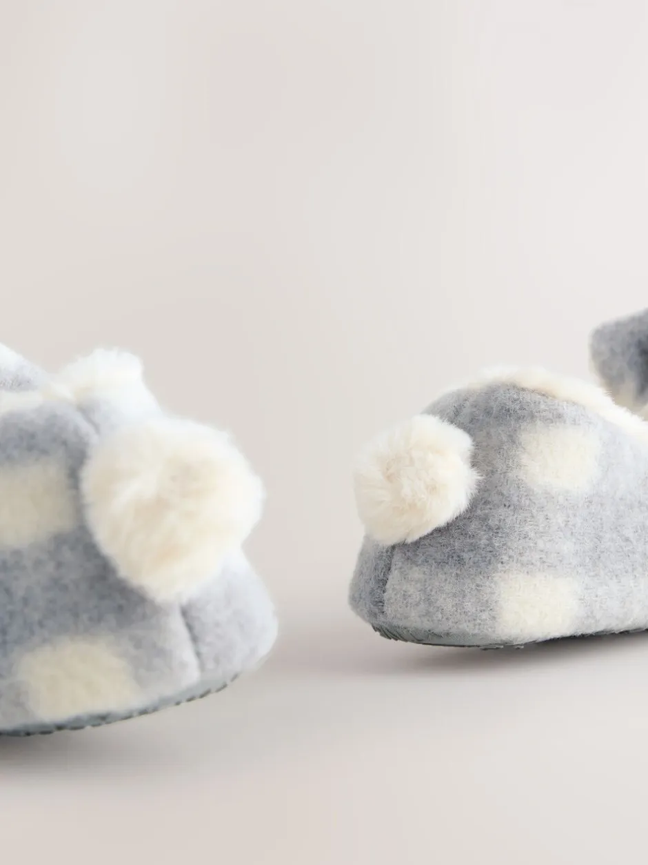 Pantoffels*Next Grey Check Bunny - Ballerinapantoffels