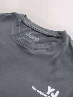 T-Shirts En Hemden|Next Grey Jeep - Kerstmis T-shirt met grafische print
