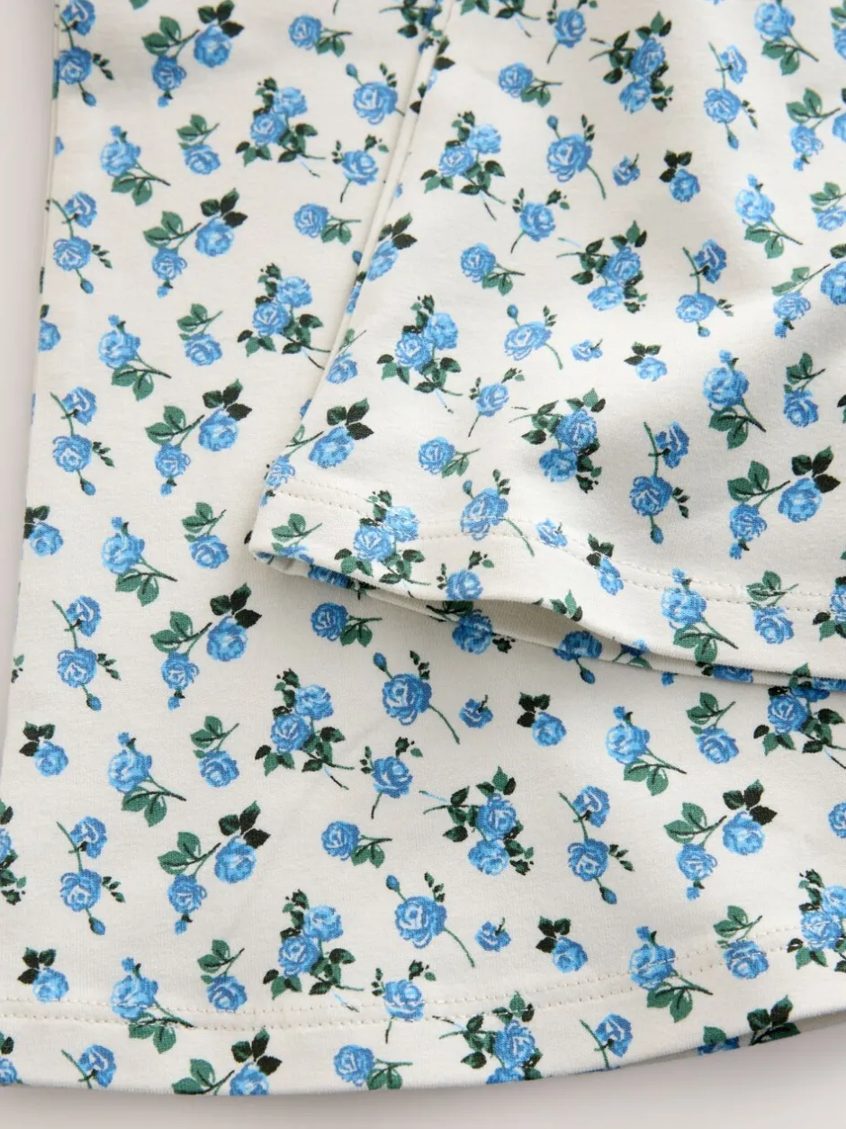 Sweaters En Hoody´S*Next - Sweatshirt and Flare Leggings Set (3-16yrs) Grey/Blue Floral Slogan
