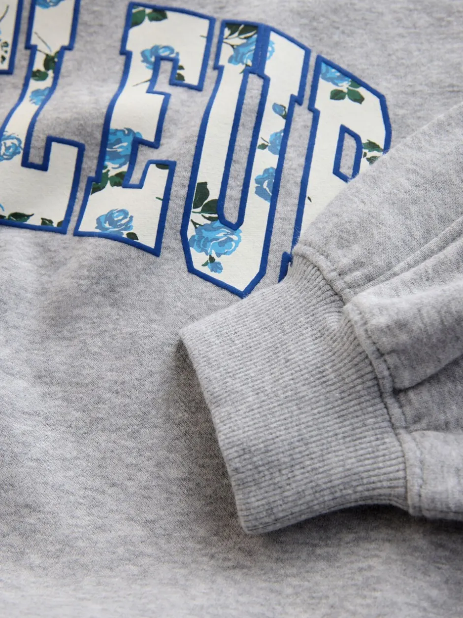 Sweaters En Hoody´S*Next - Sweatshirt and Flare Leggings Set (3-16yrs) Grey/Blue Floral Slogan