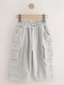 Jeans|Next - 100% katoenen Cargobroeken Jeans (3mnd-7jr) Grijs