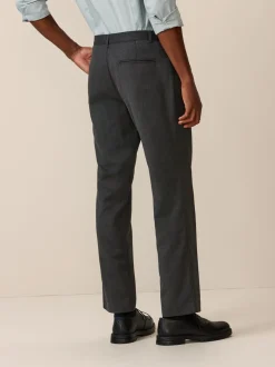 Formele Broek|Next - 2 Modieuze broeken zonder bandplooi Grijs