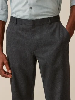 Formele Broek|Next - 2 Modieuze broeken zonder bandplooi Grijs