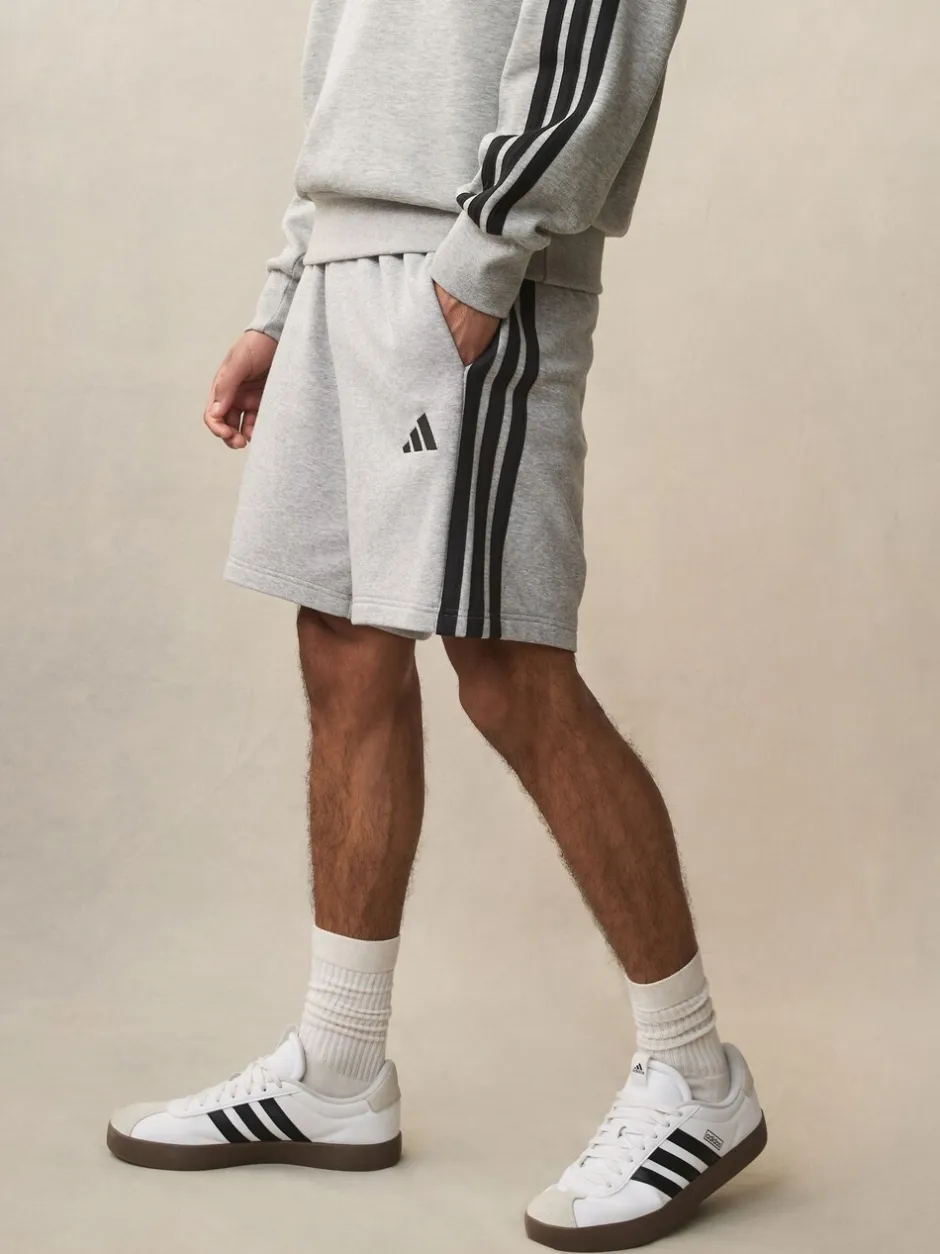 Shorts|adidas Grijs - Essential 3-Stripes French Terry Shorts