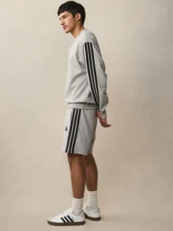 Shorts|adidas Grijs - Essential 3-Stripes French Terry Shorts