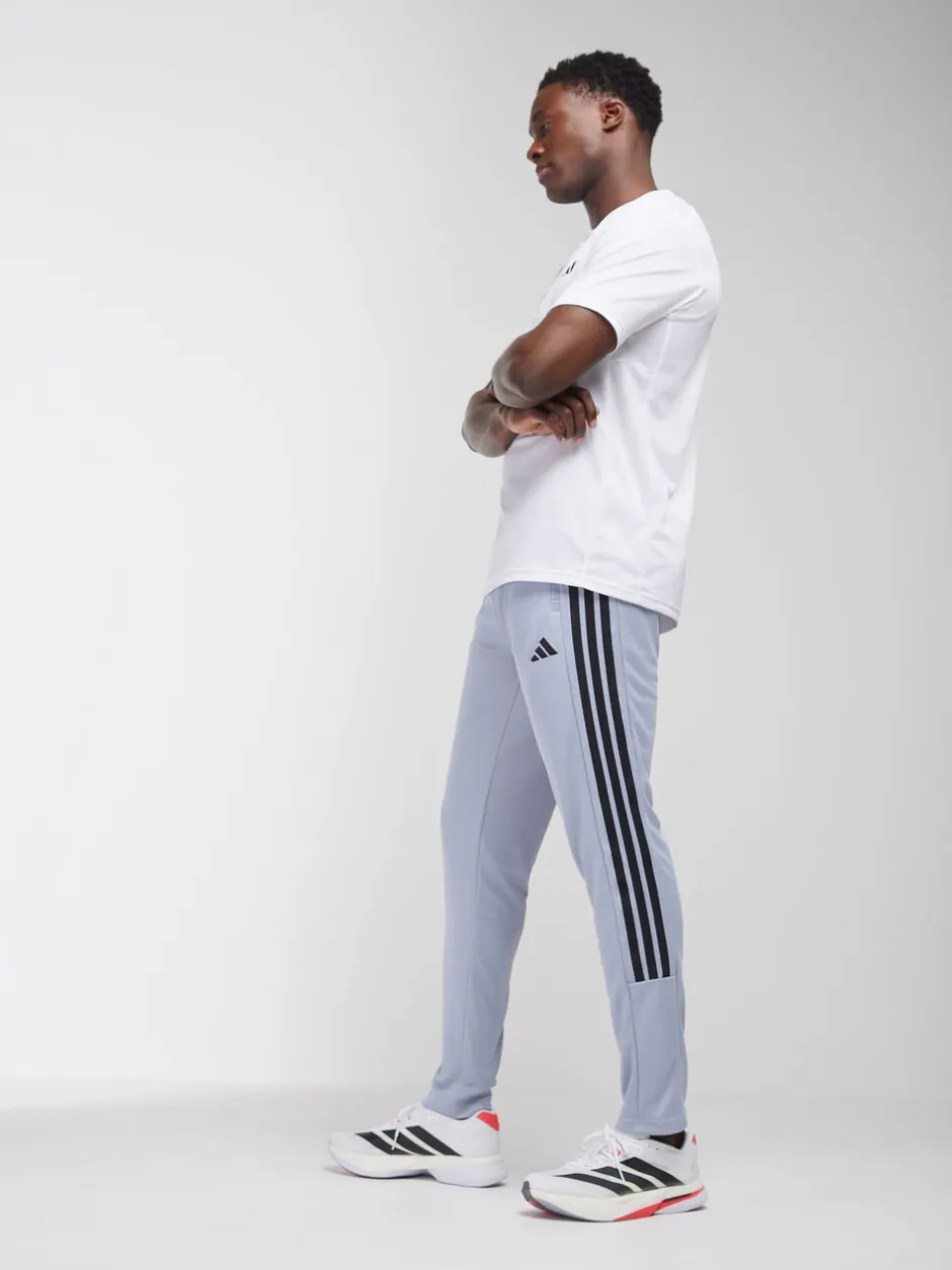 Sportkleding|Joggingbroeken*adidas - Workout Essentials All-Set 3-Stripes Knit Joggers Grijs