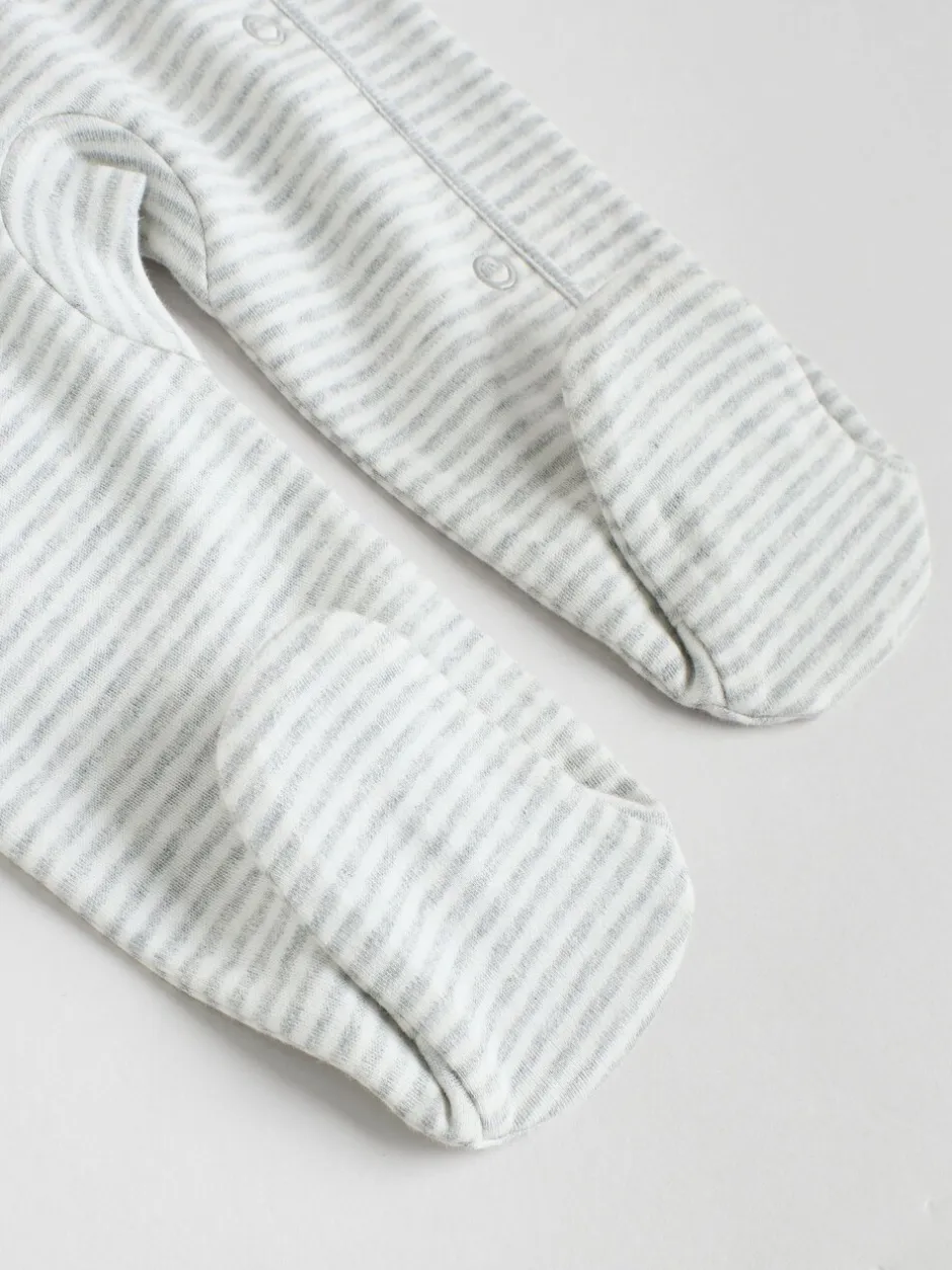 Babypakjes En Babypyjama's*Next Grijs - Baby Popper Sleepsuits 3 Pack