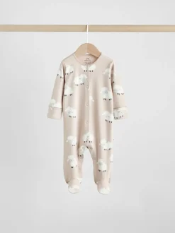 Babypakjes En Babypyjama's*Next Grijs - Baby Popper Sleepsuits 3 Pack