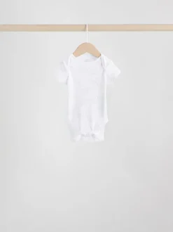Rompertjes En Hemdjes|Rompertjes En Hemdjes*Next Grijs - Baby Short Sleeved Bodysuits 5 Pack