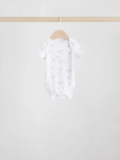Rompertjes En Hemdjes|Rompertjes En Hemdjes*Next Grijs - Baby Short Sleeved Bodysuits 5 Pack