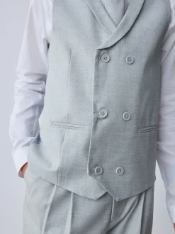 Kostuums En Herenvesten*Baker by Ted Baker - Waistcoat, Shirt And Tie Set Grijs