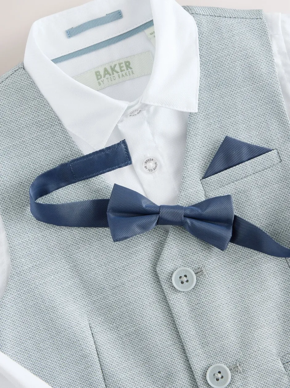 Kostuums En Herenvesten*Baker by Ted Baker - set van gilet, overhemd en broek Grijs