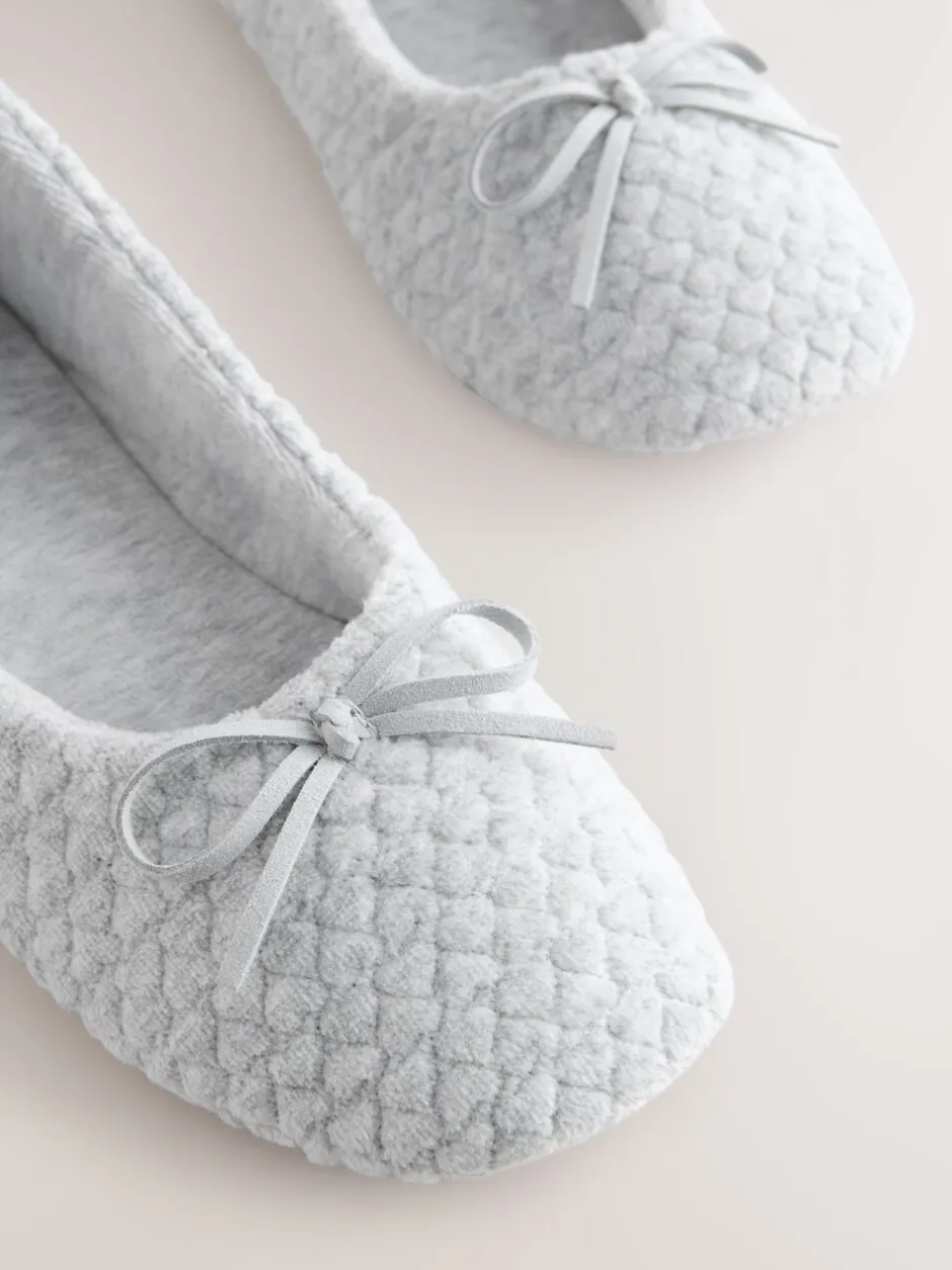 Pantoffels|Next Grijs - Ballerina Heart Slippers