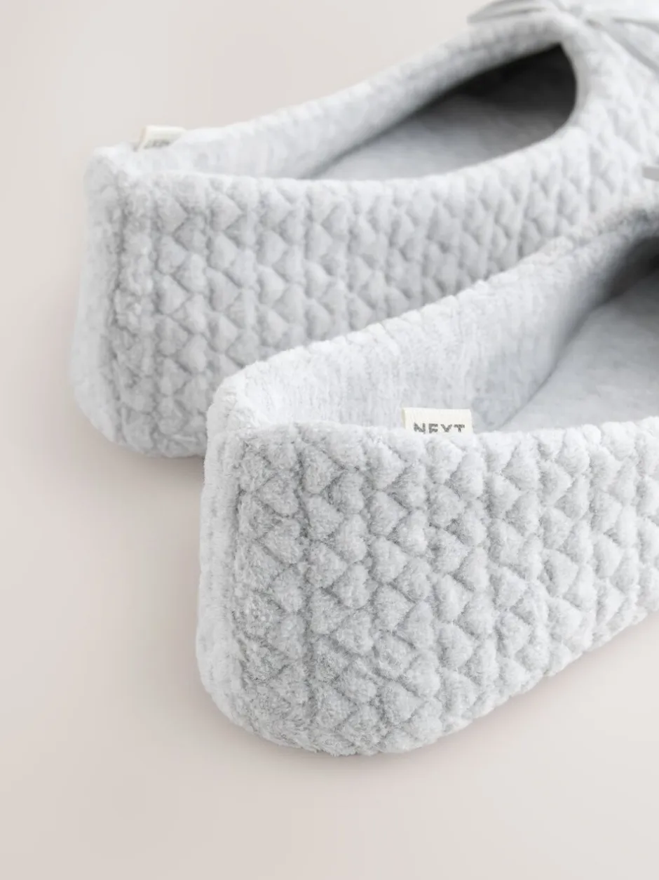 Pantoffels|Next Grijs - Ballerina Heart Slippers