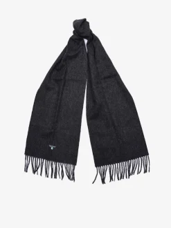 Mutsen, Sjaals En Handschoenen*Barbour Grijs - ® effen lamswollen sjaal